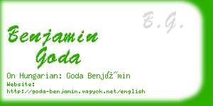 benjamin goda business card